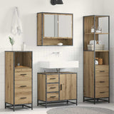 Bathroom Furniture Set 4 pcs Artisan Oak Engineered Wood 3402498