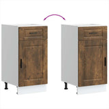 Kitchen Base Cabinet Porto Smoked Oak Engineered Wood 853952
