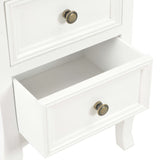 ZNTS Bedside Cabinet 2 pcs White 35x30x49 cm MDF 280037