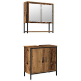 Bathroom Furniture Set with Storage 2 pcs Brown 60 x 30 x 60 cm 3334322