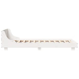 Bed Frame without Mattress White 90x190 cm Single Solid Wood Pine 850750