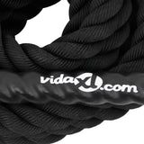 Battle Rope Black 9 m 6,8 kg Polyester 94266