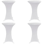 Standing Table Cover Ø60 cm White Stretch 4 pcs 279068