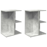 Bedside Tables 2 pcs Concrete Grey 46.5x29x61 cm Engineered Wood 858657