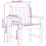 Garden Dining Chair 6 pcs White 65.5 x 55.5 x 88cm Plastic 3335798