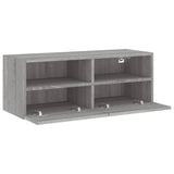 TV Wall Cabinet Grey Sonoma 80x30x30 cm Engineered Wood 836878