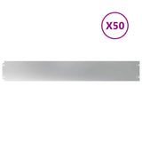 Lawn Edgings 50 pcs 15x103 cm Galvanised Steel 860153