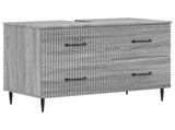 Bathroom Sink Cabinet HAARLEM Grey Sonoma 82 x 41x 58.5 cm 896801