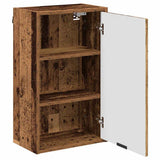Bathroom Furniture Set 3 pcs Old Wood Engineered Wood and Metal 3393111