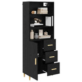 Highboard Black Oak 69.5 x 32.5 x 180 cm Engineered Wood 3416160