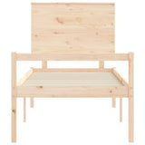 Senior Bed without Mattress Small Single Solid Wood 3195441