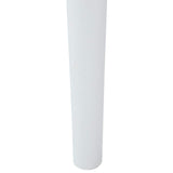 Dining Chair 2 pcs White and Natural Solid Rubber Wood 42020416