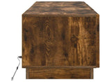 LED TV Cabinet Smoked Oak Engineered Wood 897350