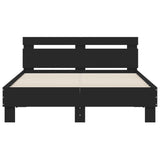 Bed Frame with LED without Mattress Black 120x190 cm Small Double 3207575