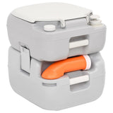 Portable Camping Toilet Grey and White 2212 L HDPE 154405