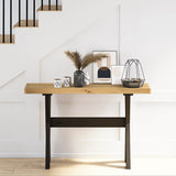 Console Table NOAIN X-Shaped Legs 120x30x75 cm Solid Wood Pine 4100037