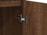 Sideboard with Drawer Brown Oak 71x35x65 cm Engineered Wood 861604