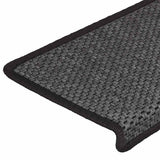 ZNTS Stair Mats Self-adhesive Sisal-Look 30 pcs 65x21x4 cm Anthracite 3365885