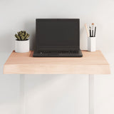 Table Top 60x60x cm Untreated Solid Wood Live Edge 363871