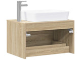Bathroom Furniture Set Sonoma Oak Engineered Wood 3404392