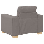 ZNTS 3 Piece Sofa Set with Cushions in Taupe Fabric 3324634