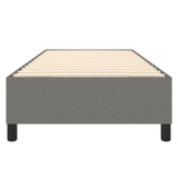 Box Spring Bed Frame Dark Grey Single Fabric 3121197