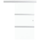 Sliding Door with Soft Stops ESG Glass and Aluminium 90x205 cm 288056