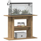 Aquarium Stand Artisan Oak 80x35x60 cm Engineered Wood 857273