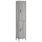 Highboard Grey Sonoma 34,5x34x180 cm Engineered Wood 3200143