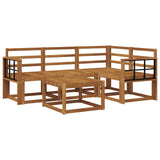Outdoor Sofa Set 5 pcs Natural Solid Acacia Wood 3366367