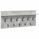 Wall-Mounted Coat Rack Concrete Grey 100 x 40 x 12 cm 874446