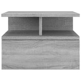 Floating Nightstand 2 pcs Grey Sonoma 40x31x27 cm Engineered Wood 815315