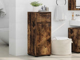 Bathroom Cabinet Smoked Oak 30.5 x 30 x 101 cm Engineered Wood 888742