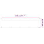 ZNTS Vertical Awning Terracotta 60x1000 cm Oxford Fabric 148351