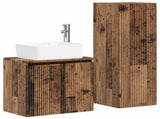 Bathroom Furniture Set 2 pcs Old Wood 33 x 34.5 x 100 cm 3406131