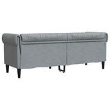 Sofa Light Grey 201.5 x 74.5 x 74.5 cm Polyester 42013010