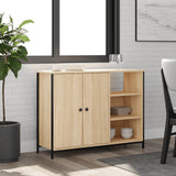 ZNTS Sideboard Sonoma Oak 100x33x75 cm Engineered Wood 835550