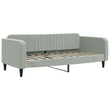 Daybed with Trundle&Drawers without Mattress Light Grey 90x190 cm Single 3197157