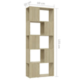 Book Cabinet Room Divider Sonoma Oak 60x24x155 cm 809092