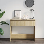 Console Table Sonoma Oak 89x41x76.5 cm Steel 809569