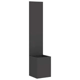 Garden Privacy Screen Black 32 x 32 x 150 cm Cold-rolled steel 876371