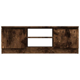 TV Cabinet with Door Smoked Oak 102x30x36 cm 823355