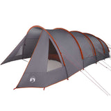 Tunnel Tent 6-Person Grey and Orange 890 x 470 x 220 cm 42004046