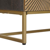 TV Cabinet with Drawer with Shelf Brass 105 x 30 x 50 cm 42020076