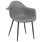 Dining Chairs 2 pcs Grey PP 338079