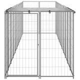 Dog Kennel Silver 6.05 m Steel 3082204