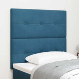 Headboard Wall-mounted with Headboard Dark blue 90 cm Velvet 3337806