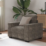 Sofa Chair with Cushion Dark grey Faux leather 4105109