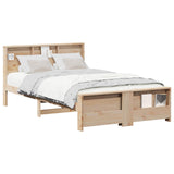 Bed Frame with Headboard Brown 120 x 200 cm Engineered Wood 877227