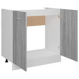 Sink Bottom Cabinet Lyon Grey Sonoma 80x46x81.5 cm Engineered Wood 815565